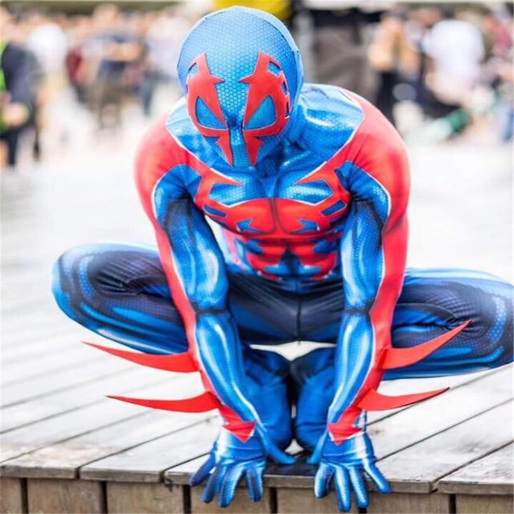 2099 Мигель О 'Хара Человек-паук косплей супер герой костюмы полный тело зентай