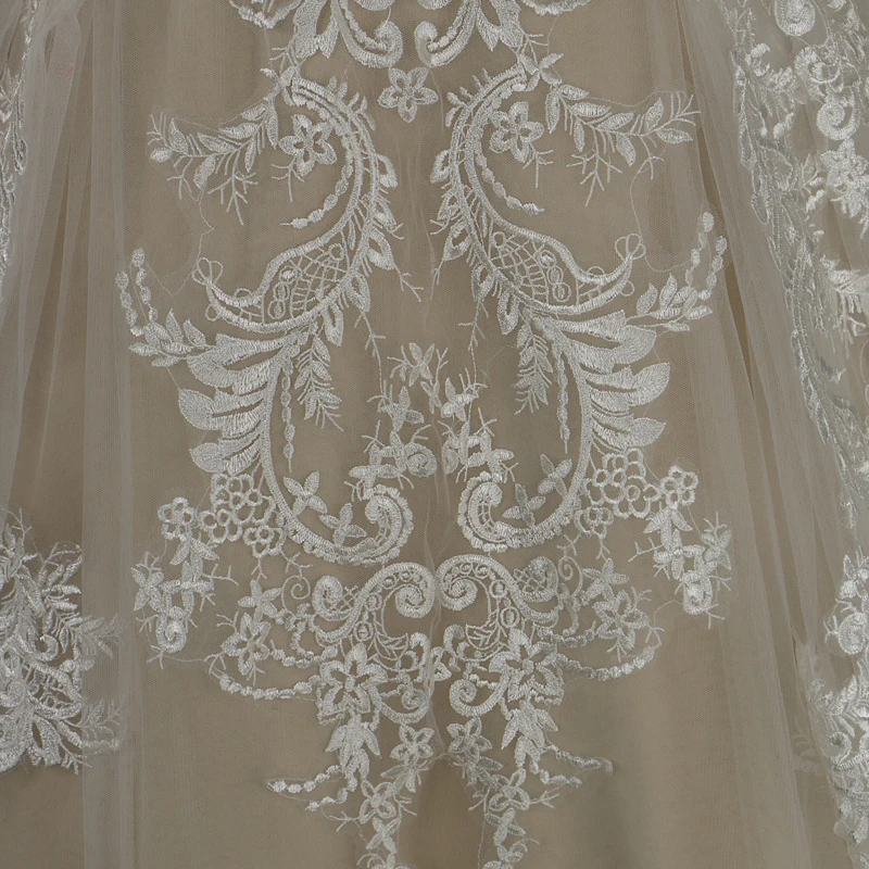 Сексуальная V Средства ухода за кожей Шеи Аппликации Sheer длинным рукавом