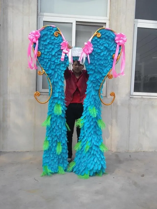 Модные Классические ангельские крылья из перьев реквизит для сценического