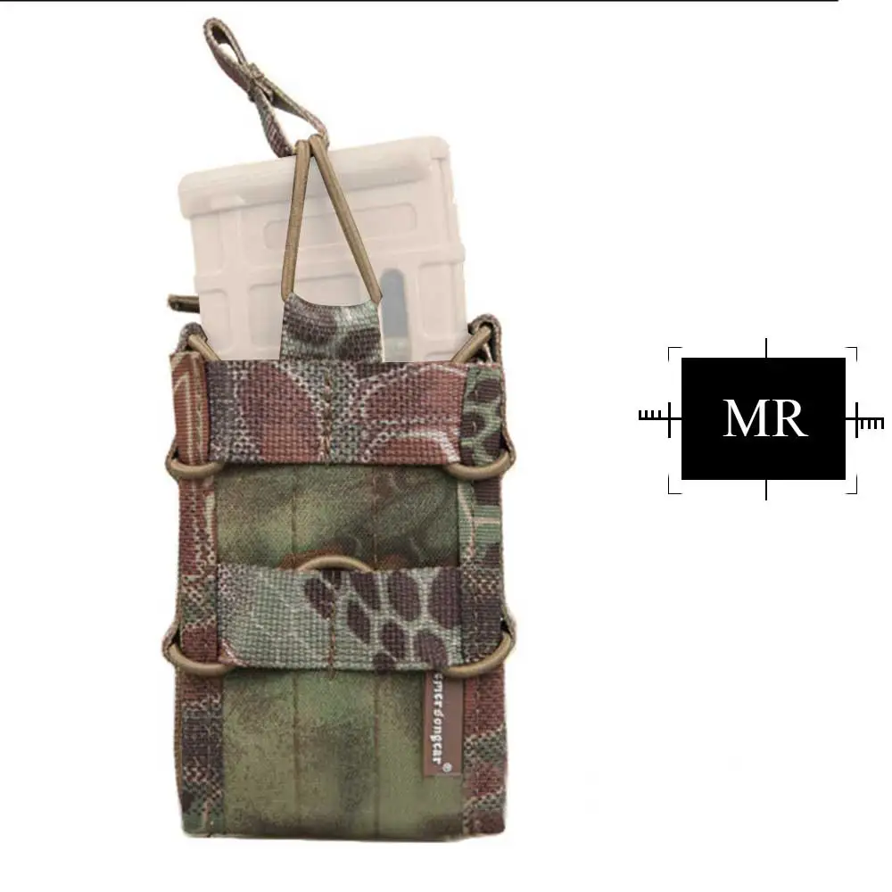MR Emersongear одиночный блок подсумок Военная Униформа Молл Чехол вертикальный Интимные аксессуары для M4/m14/AK/G3/g36 горец em6345 - Цвет: MR