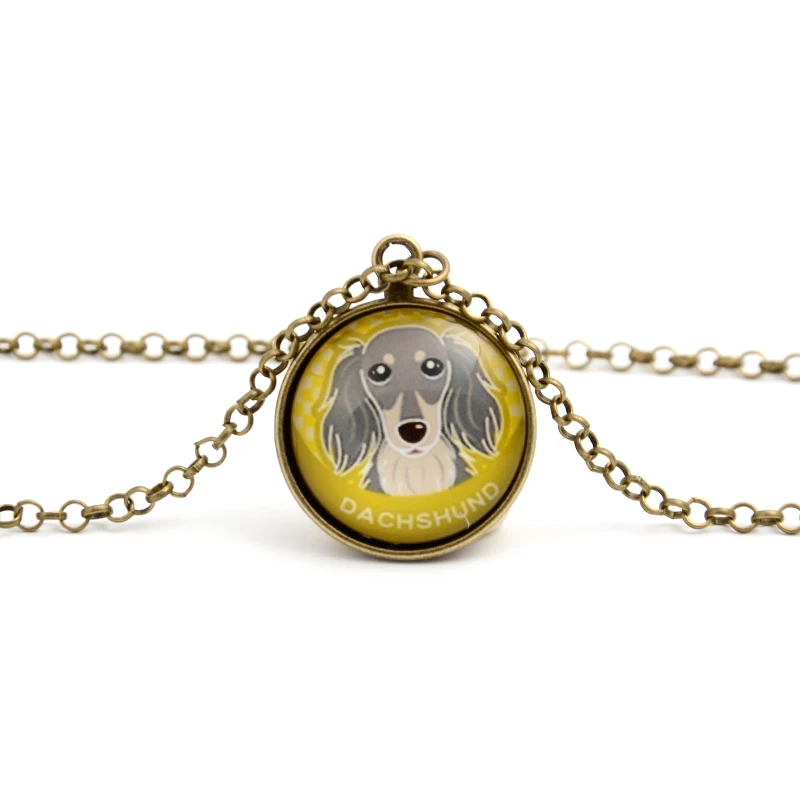 Модное металлическое кольцо для ключей такса очаровательное Собака сделай сам