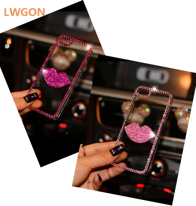 Корпус для OPPO R9 Plus R9s плюс R11 R11s роскошный украшенный алмазами Даймонд розового