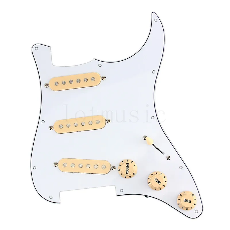Загруженная Проводная накладка на электрогитару 3 слоя белого цвета | Спорт и