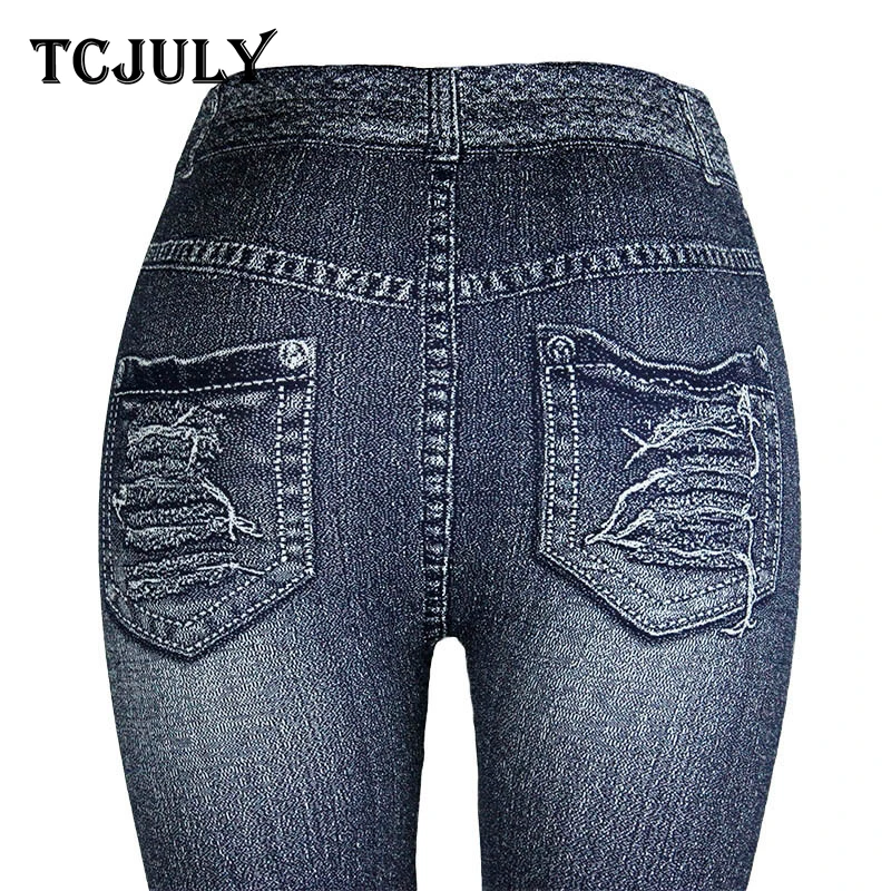 Джинсы джеггинсы для женщин TCJULY эластичные облегающие брюки карандаш с высокой