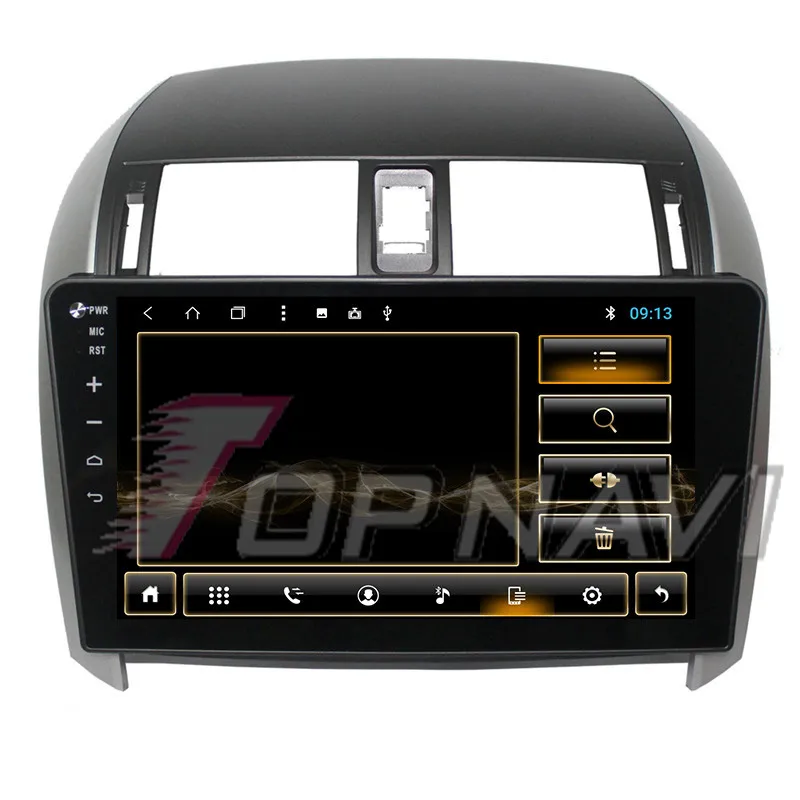 Автомобильный навигатор для Toyota Corolla 2007 2008 2009 2010 2011 2012 2013 ''Android 10 1 Topnavi