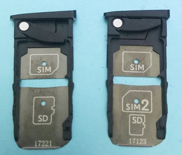 Новый держатель для чтения SIM-карт слот лотка двойной MOTO Z2 Force черный | Мобильные