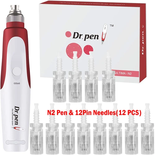 N2 Pen (12Pcs-12Pin) 50 шт. картриджей подходит для Dr Pen M5/M7/N2 аксессуары Антивозрастная лицевая сторона шрам акне удаление морщин уход за кожей Красота Инструменты - Цвет: N2 Pen (12Pcs-12Pin)