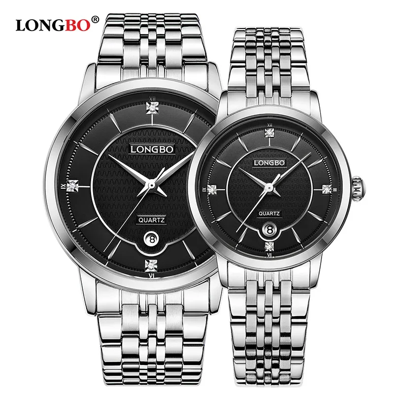 LONGBO 2020 новые брендовые модные деловые кварцевые часы из нержавеющей стали с