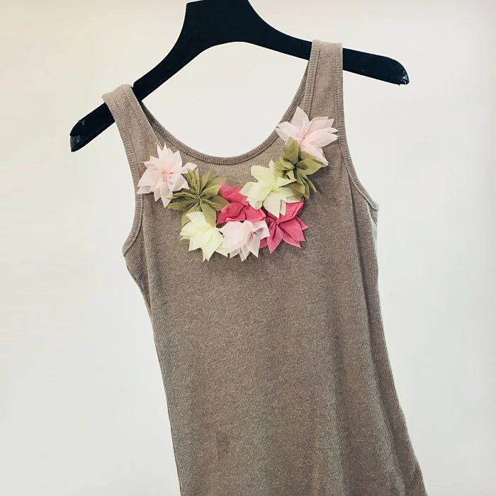 WHITNEY WANG 2019 Летняя мода уличная 3D Florals безрукавки для женщин футболка повседневные