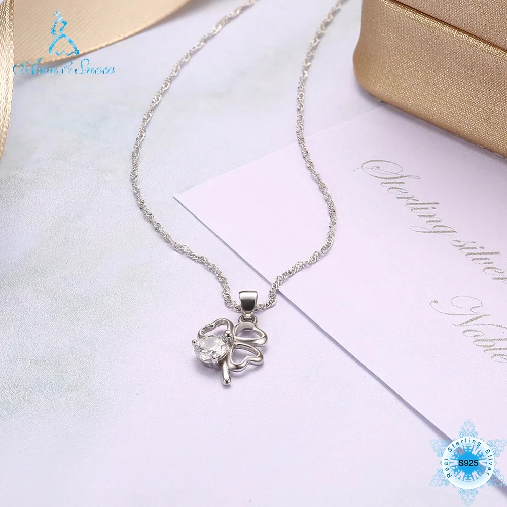 Ann & Snow классические ожерелья с кулоном из стерлингового серебра 925 пробы