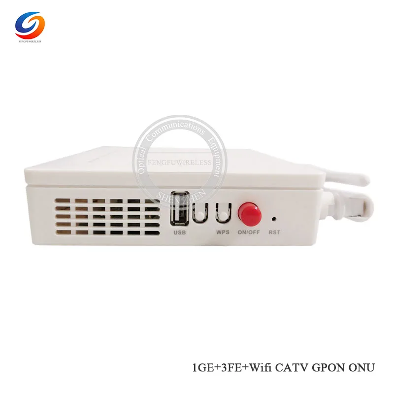 2019 Лидер продаж 1GE + 3FE CATV WIFI GPON/EPON ONU ONT роутер совместимый с Huawei ZTE GPON EPON английская