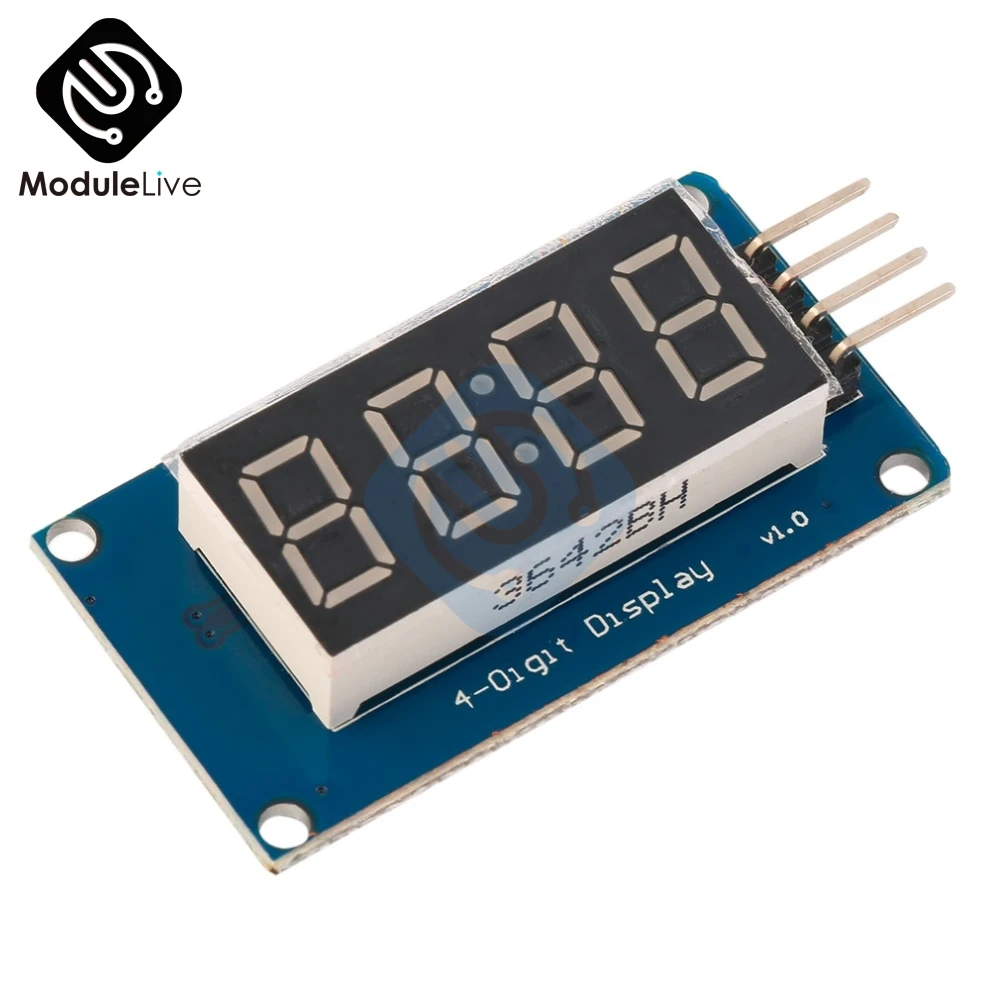 TM1637 светодиодный модуль дисплея для Arduino 7 сегментов 4 бит 0 36 дюймов ''часы