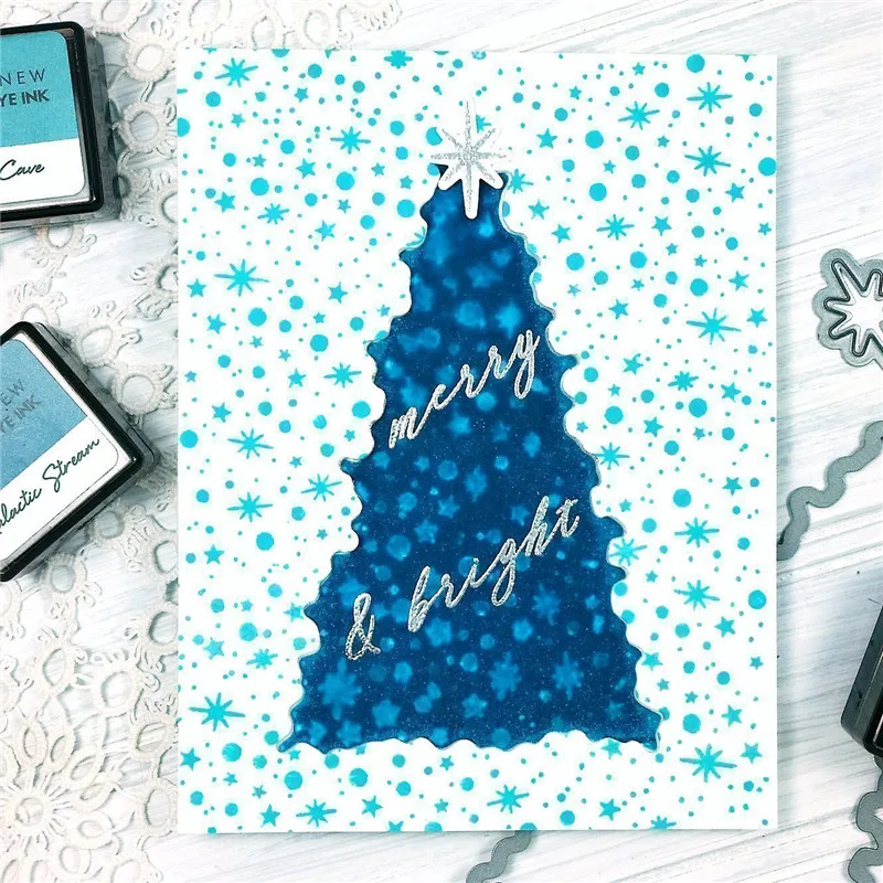 Eastshape штампы для рождественской елки скрапбукинга тропические растения резки