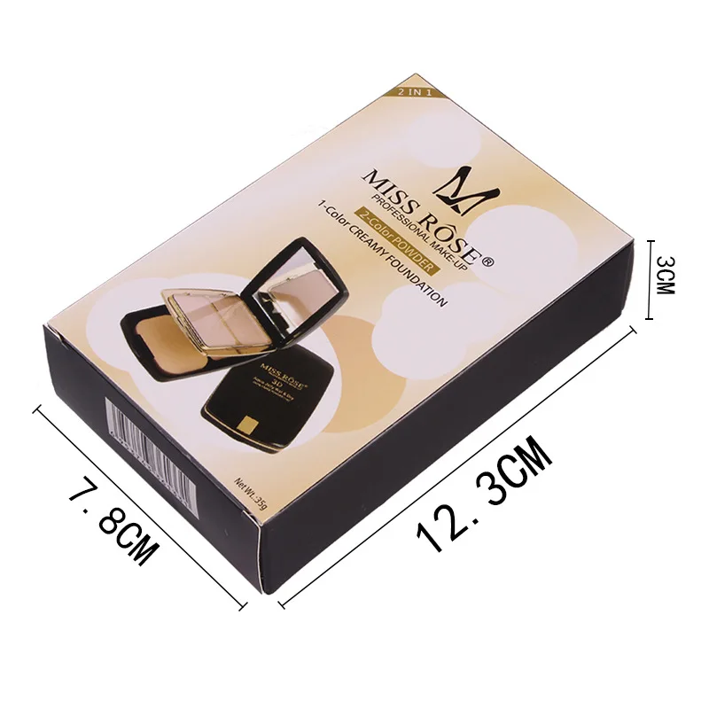 2 цвета прессованная компактная пудра контурный консилер макияж 1 цвет тёрд