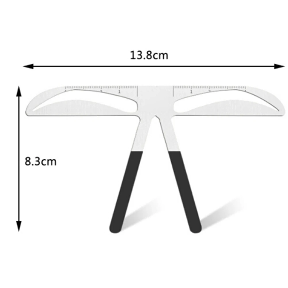 DIY линейка для бровей макияж коррекция положения измерительные инструменты