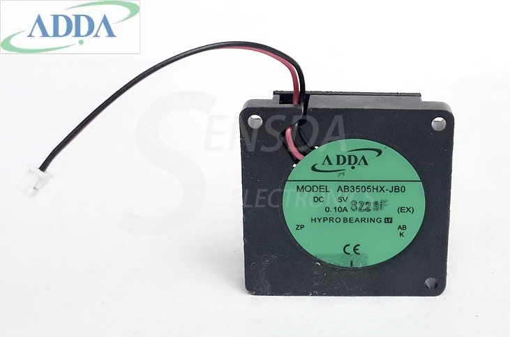 Мини микро для ADDA AB3505HX JB0 35 мм 5В 0.1A 2 проводные вентиляторы охлаждения
