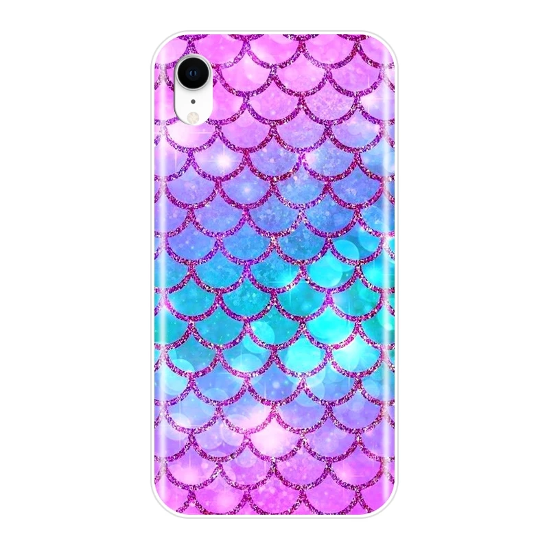 Phone Case For Apple iPhone 6 S 6S 7 8 X XR XS Max Fish Scale Luxury Silicone Soft Back Cover Plus | Мобильные телефоны и