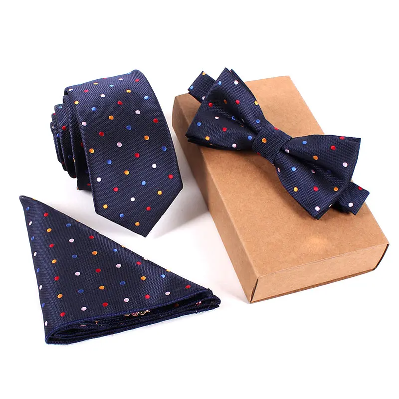 Модные галстуки + носовой платок галстук бабочка из полиэстера|silk neckties|fashion
