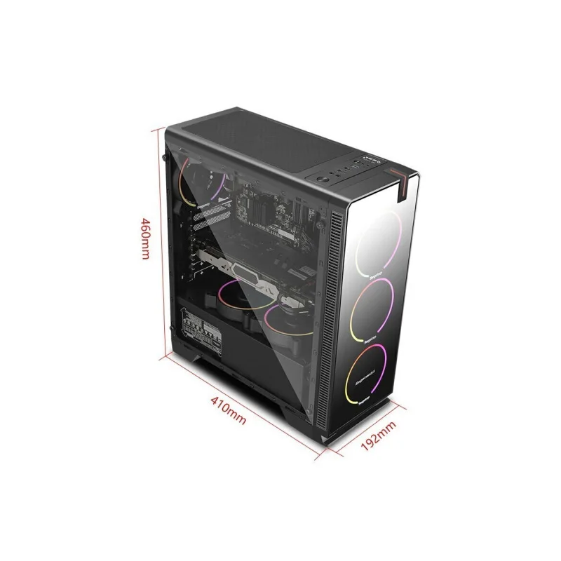 IPASON дешевый игровой пк AMD Ryzen5 2400G/B450M/ASUS RX580 8G Дискретная карта DDR4 16G ram 1T+ 240GSSD настольный компьютер