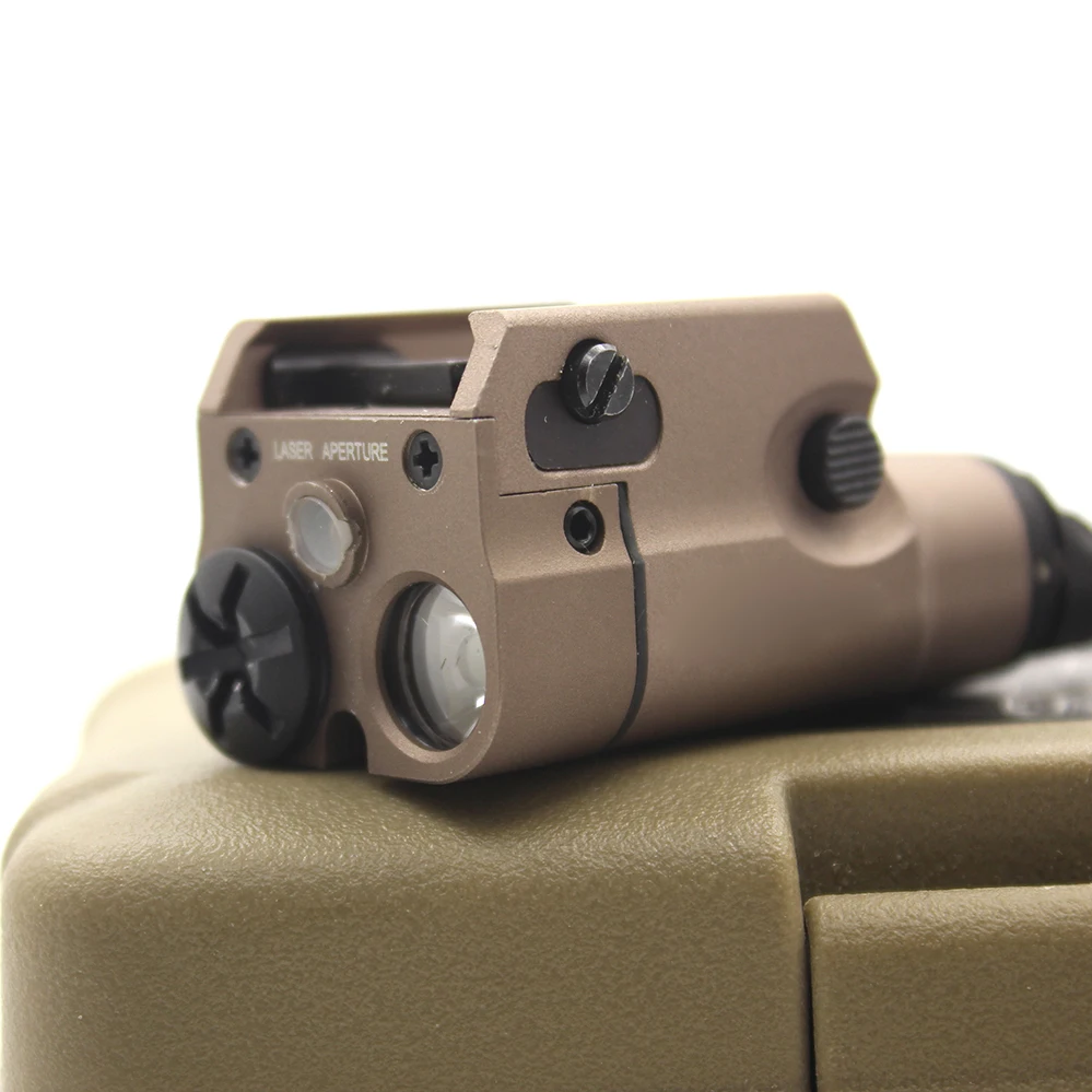 

Hunting Flashlight Used 2020 NEW 200 Lumen XC2 Pistol MINI Light with Red Dot Laser sight Tactical Military Airsoft