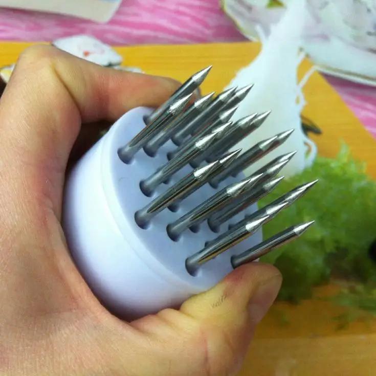 Гамбургер мясо Tenderizer молоток для мяса с иглами из нержавеющей стали гамбургерная