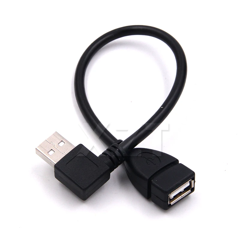 На 10 шт USB 2 0 Тип A папа к женскому кабель удлинитель шнур левый/правый угловой 90