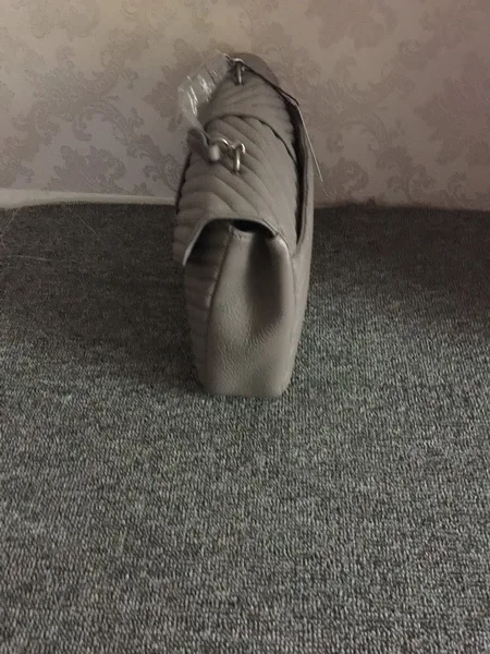 Высококачественная кожаная сумка V-образный узор овчина цепочка стеганая на