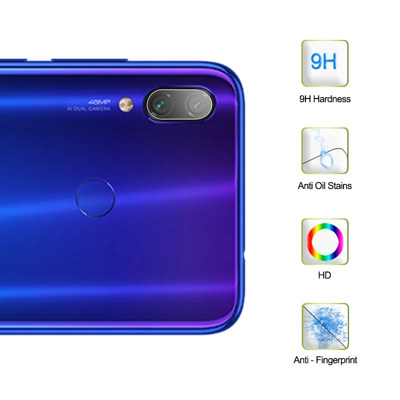 Защитное стекло для камеры Xiaomi Redmi 7 Note 8 Pro 5 Mi Lite 9 SE Poco F1 3 штуки|Защитные стёкла и