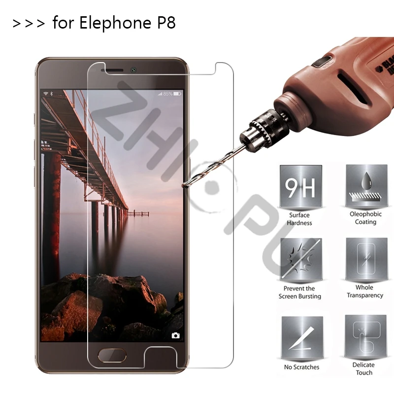 10 шт./лот Премиум закаленное Стекло для Elephone P8 5 дюймов Экран протектор Закаленное