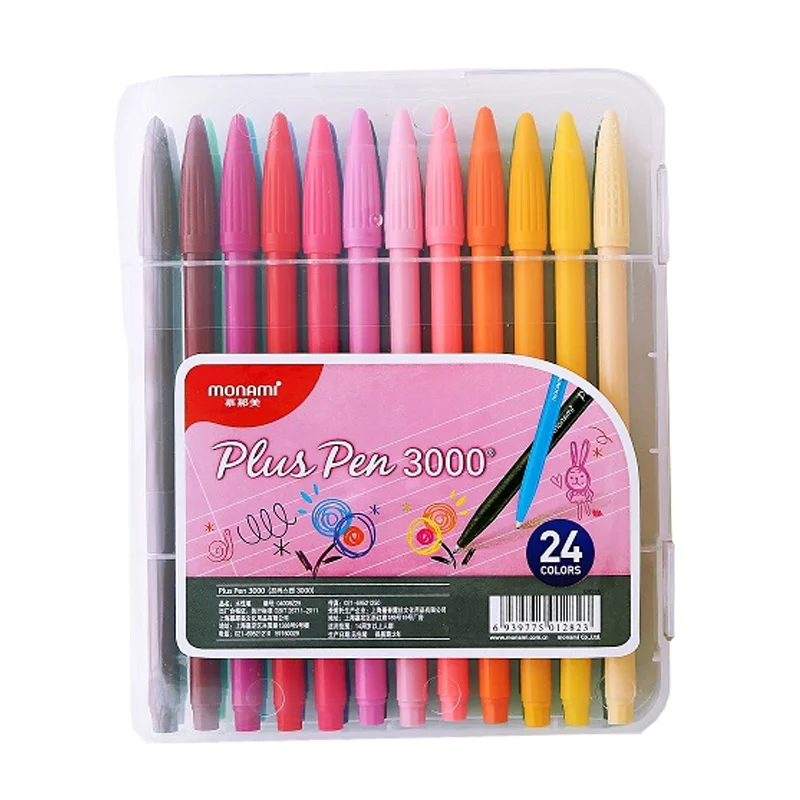 Monami Kawaii Fineliner набор 0,38 мм Фабричный цветной Микрон-линия на водной основе, маркер, ручка, пуля, журнал поставок, Ручная надпись