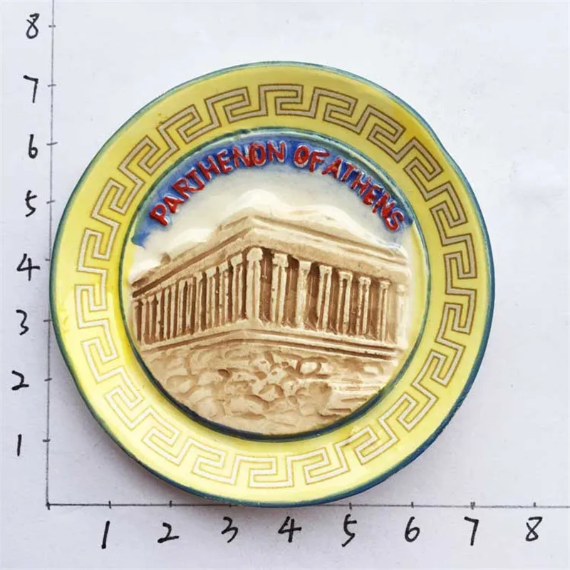 

1pcs Handmade Resin Acropolis of Athens, Greece Parthenon Temple Tourism Souvenirs Fridge Magnetic Stickers Gifts