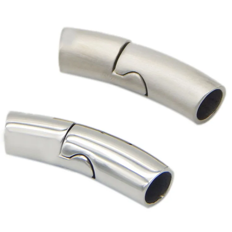 Отверстие 6 мм 7 гладкая и матовая изогнутая трубка магнитные застежки из