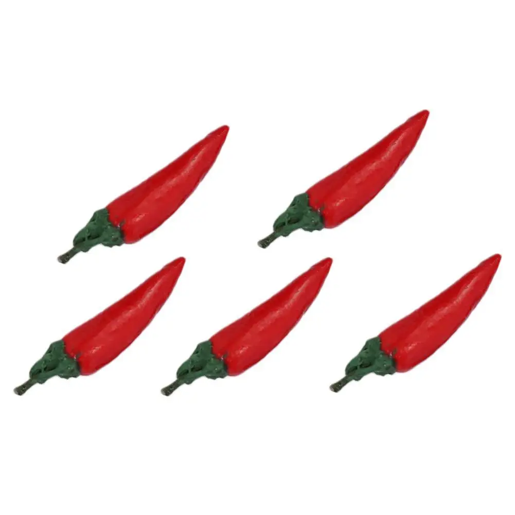 chili 1:12 весы мини фрукты овощи еда для кукольного домика Миниатюрные аксессуары Кукольный дом кухонные наборы декора Новые 10 штук - Цвет: chili