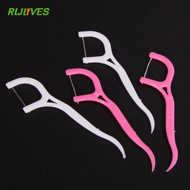 25pcs/pack Toothpick Dental Floss Oral Care Toothpicks Interdental Brush Disposable Teeth Cleaning Plastic Tooth Picks | Дом и сад