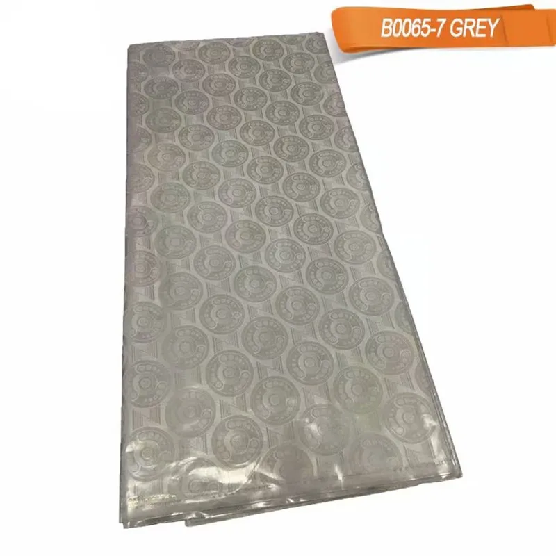 Чистый комплект фиолетового цвета в африканском стиле Базен кружевной ткани Getzner