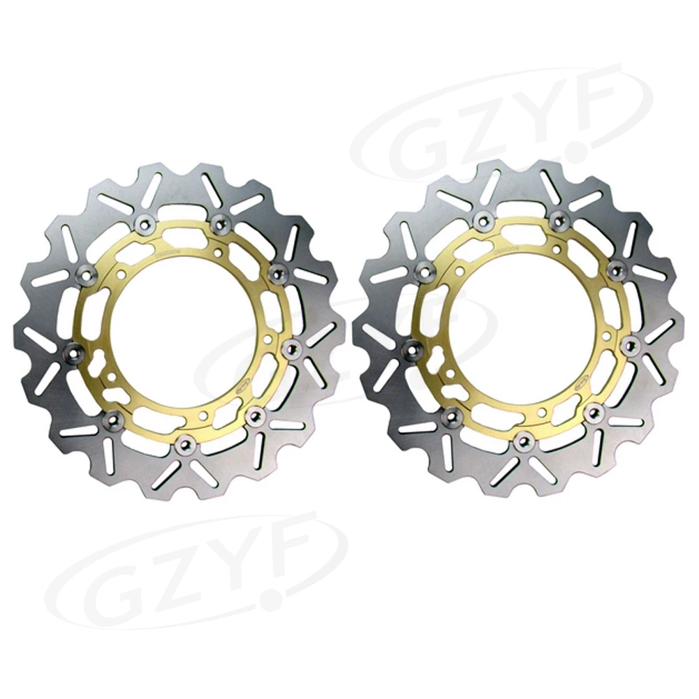 

For Yamaha FZ6 FAZER S2 / XJ6 DIVERSION ABS F /YZF R6 /MT-03 /MT-09 TRACER ABS Motorbike Brake Discs Rotors Gold 2PCS