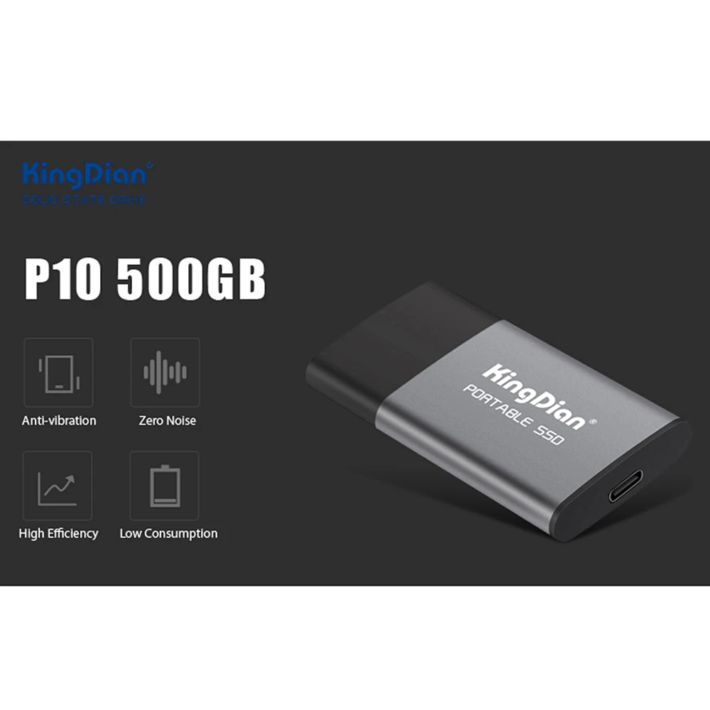 KingDian 250 ГБ 500 Гб внешний SSD типа C внешний портативный SSD жесткий диск Externo USB 3,1 Portatil Disco Duro Externo HD SSD