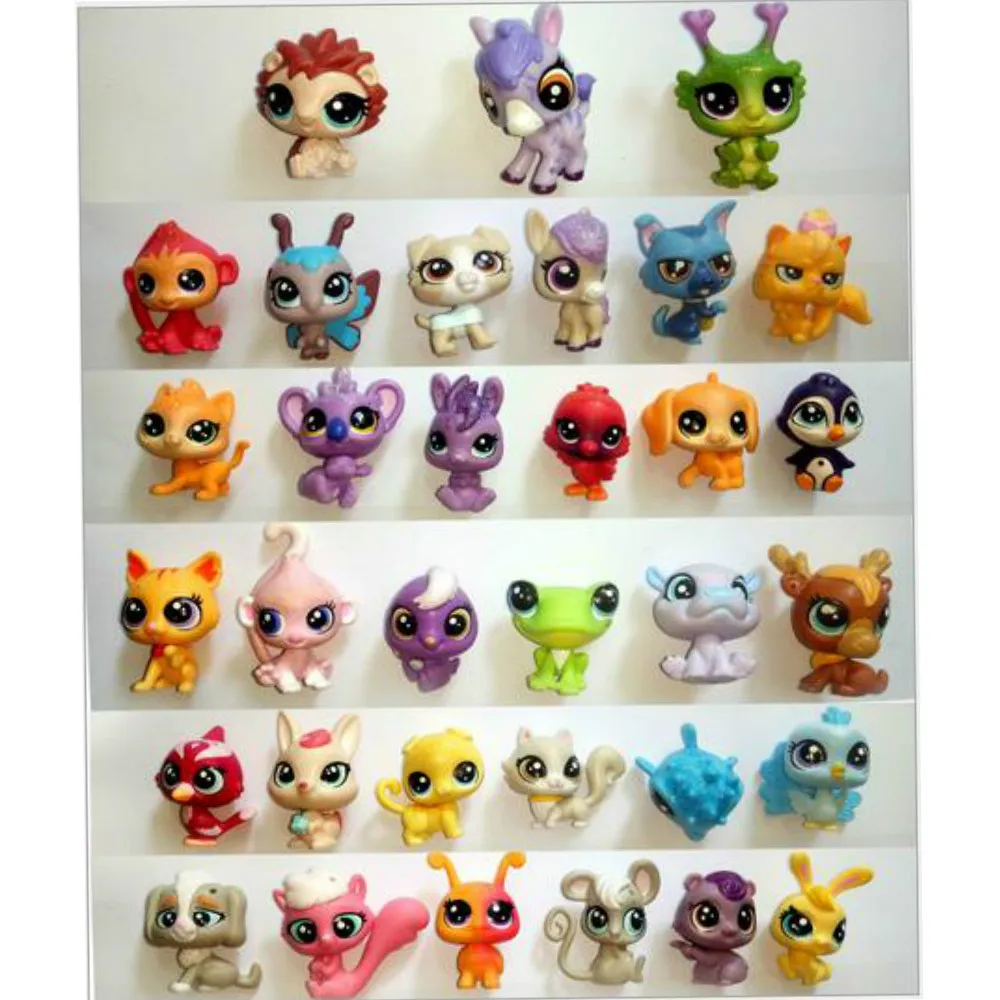 50 шт./лот ПВХ маленькие животные капсулы Куклы супер милые домашние детские