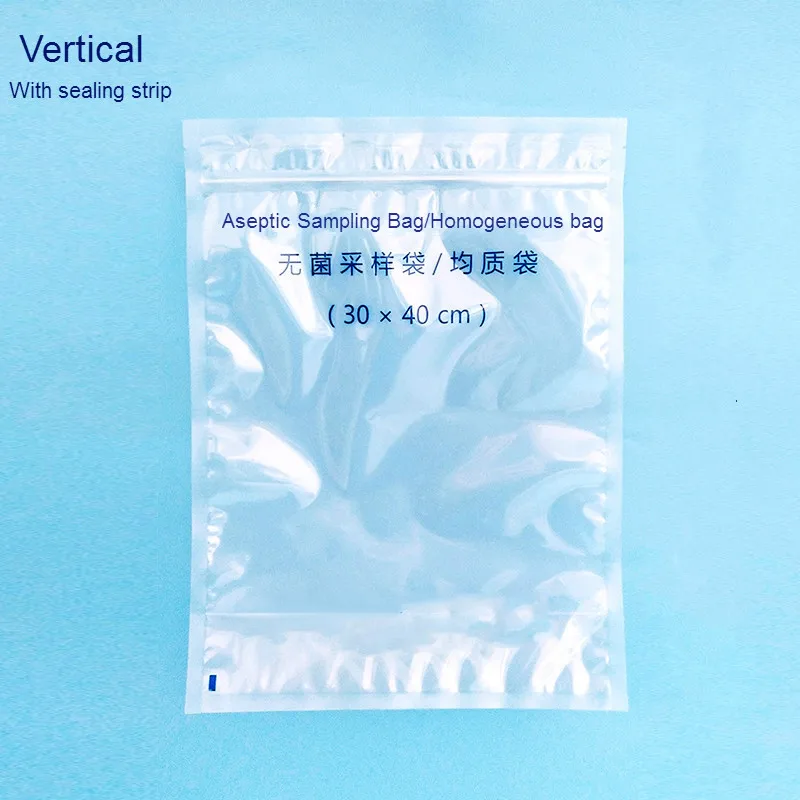 Вертикальный стерильный однородный пакет с уплотнительной лентой 30 см * 40