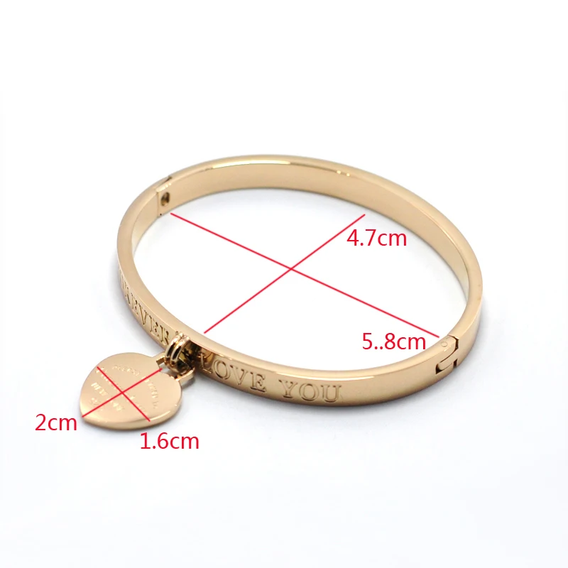 FYSARA роскошный бренд Pulseira браслет из нержавеющей стали и цвета розового золота