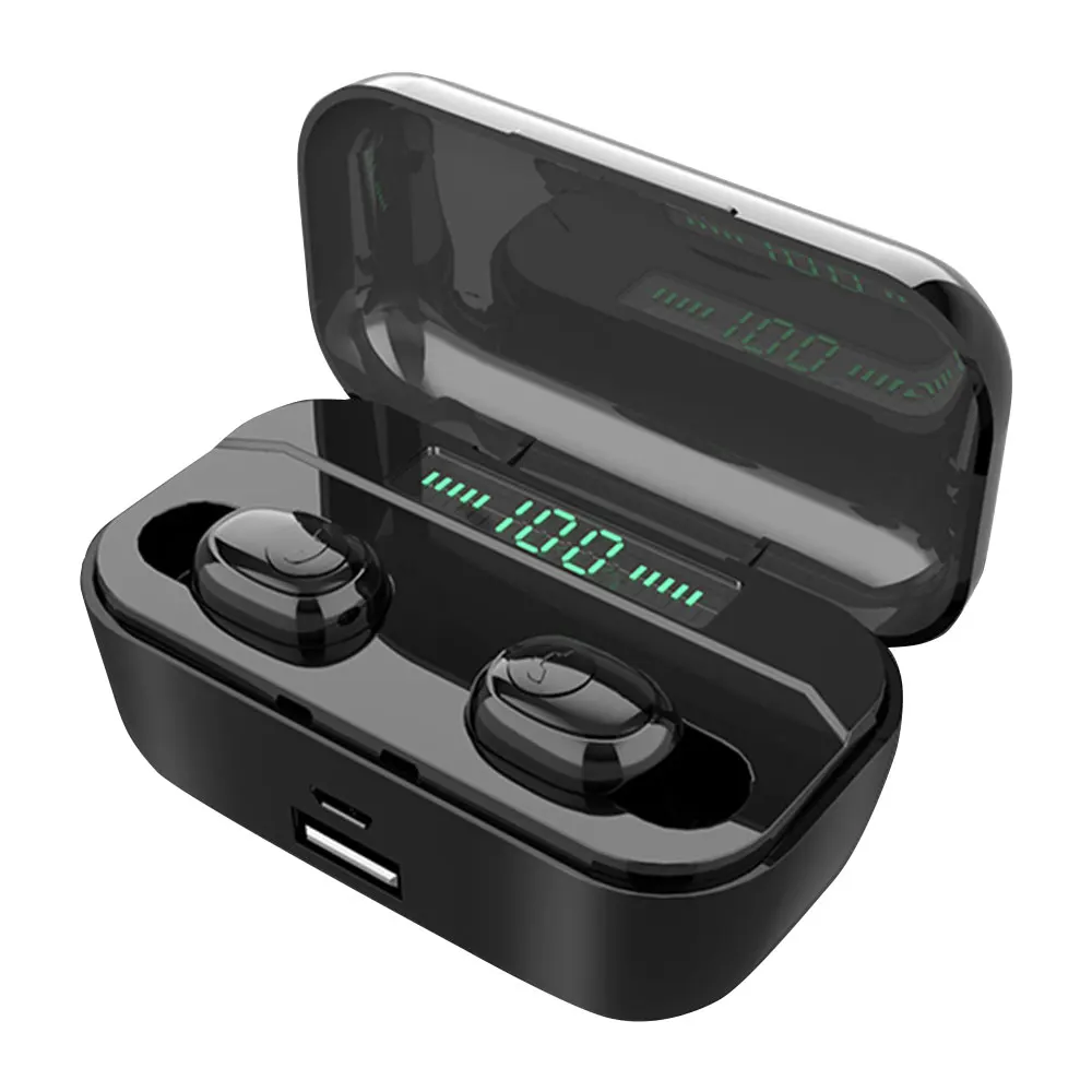 power display G6S TWS Bluetooth 5,0 9D стерео наушники беспроводные наушники IPX7 водонепроницаемые наушники 3500 мАч светодиодный смарт-Банк питания держатель для телефона - Цвет: power display