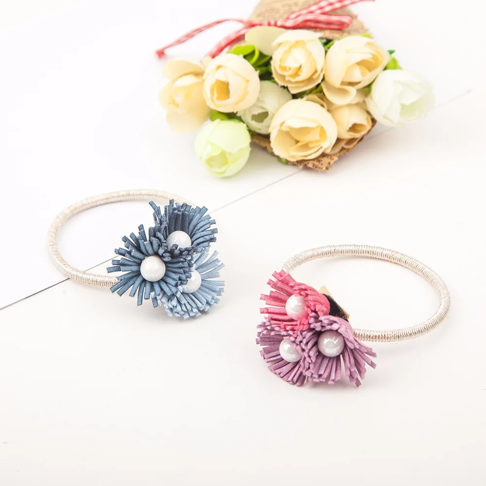 3 элегантная ткань с кисточкой цветами имитация жемчуга посеребренные