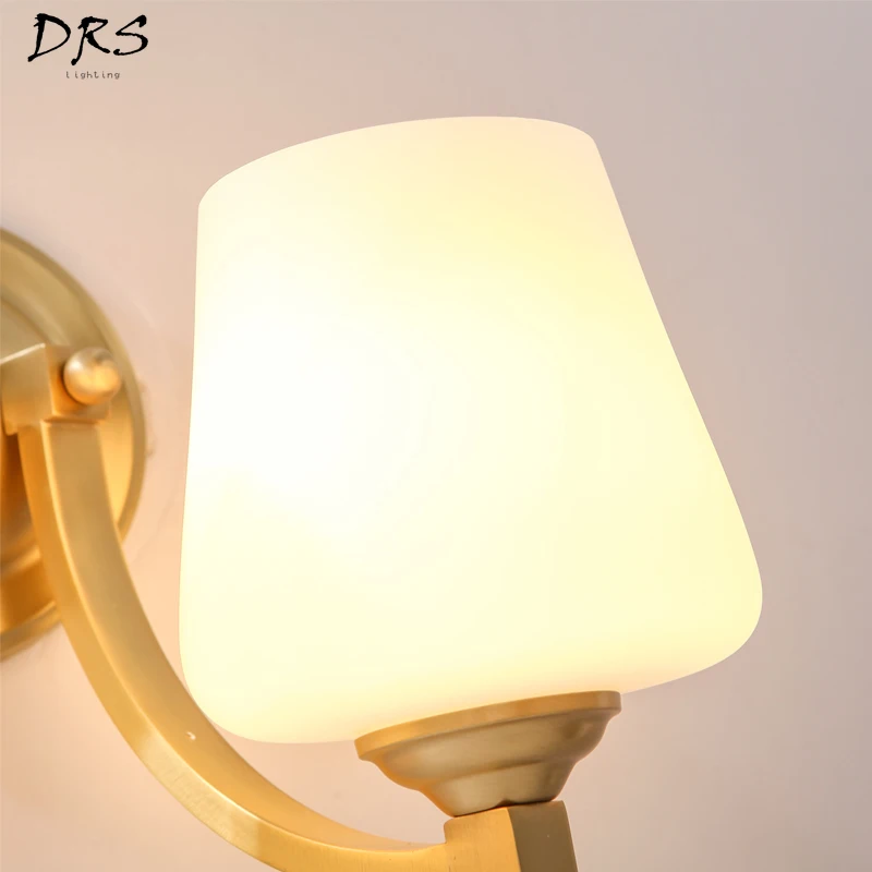 Modern Wall Lamp Luxury Living Room Bedroom Crystal Villa Elegant Nordic Simple Aisle Lamps Vanity Light LED | Лампы и освещение