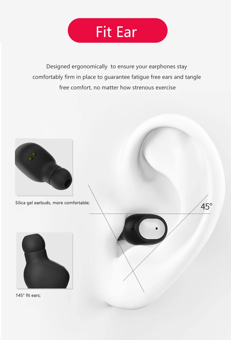 500 шт Q3 наушники Bluetooth наушники пара внутриканальные музыкальные наушники Набор для iPhone samsung Xiaomi головные телефоны+ зарядная коробка