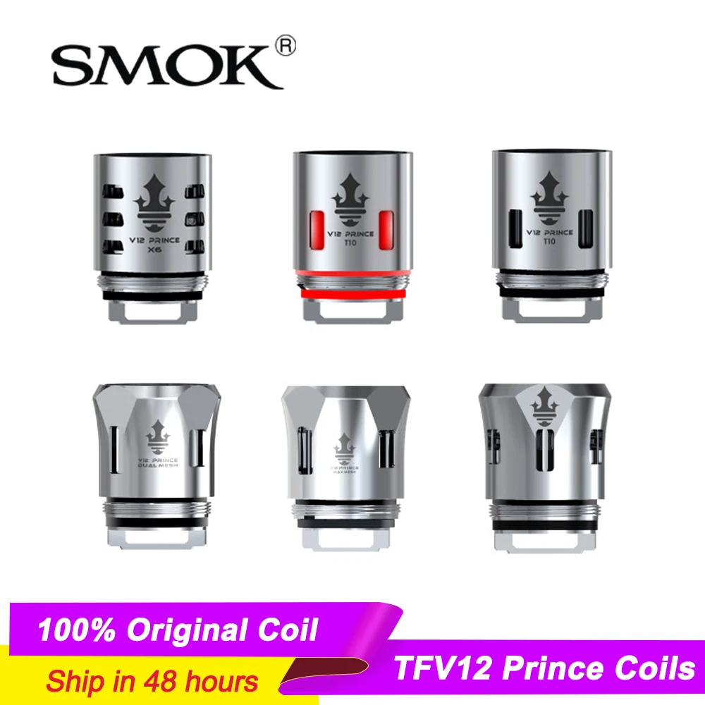 SMOK TFV12 Prince Coil X6 Q4 T10 M4 сетчатые катушки для TFV12 Prince Tank Cobra Edition электронная сигарета атомайзер сопротивление ядра