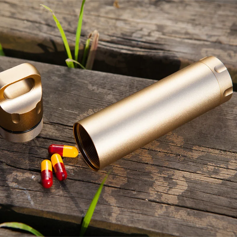 Алюминиевый водонепроницаемый контейнер для хранения в капсулах набор