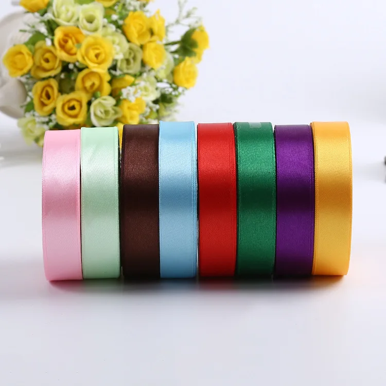 

2cm width Silk Satin Ribbon 22 Meter Wedding Party Festive Event Decoration Crafts Gifts Wrapping Apparel Sewing Fabric Supplies