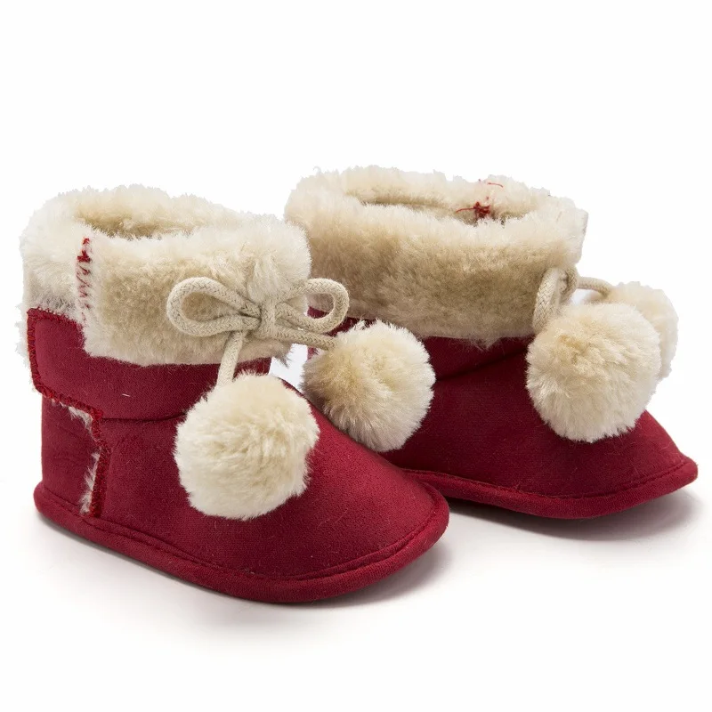 2019 новые плюшевые теплые ботинки для малышей модные детские зимние сапоги обувь