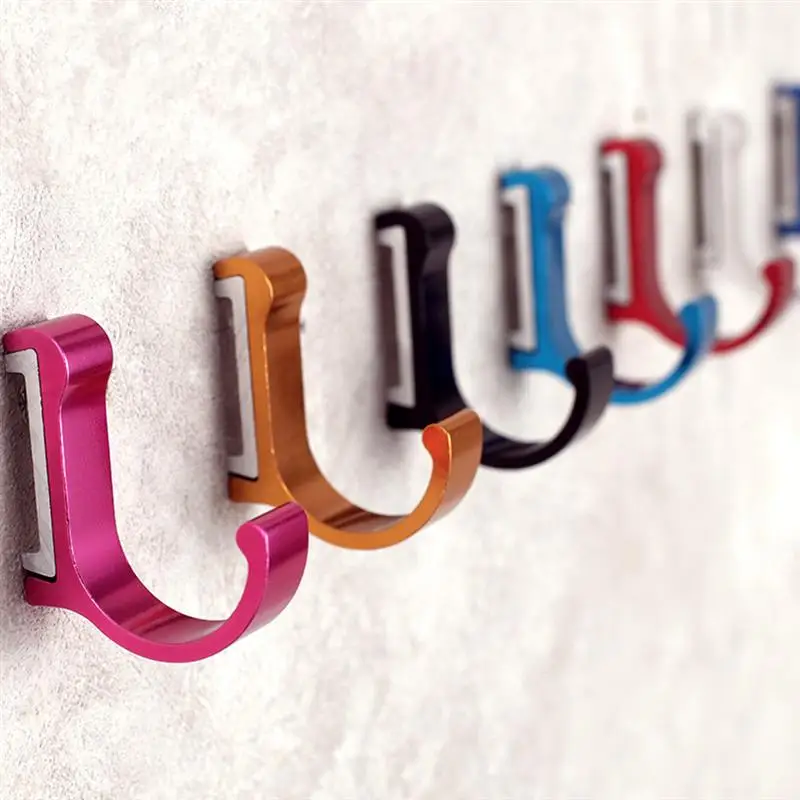 LUOEM Frap красочные настенные крючки вешалка для одежды ванной комнаты кухонное