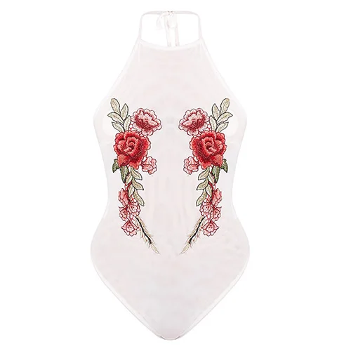 white Strappy Женское боди с вырезом на спине черный летние, пляжные, без рукавов сексуальные боди темно-синий совок шеи крест тонкий Cami боди Плюс-Размер - Цвет: white